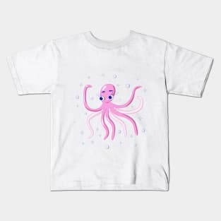 pretty octopus girl Kids T-Shirt